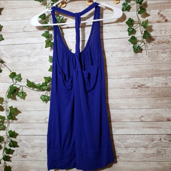 Forever 21 Plum Violet Braid Racerback Tank Top Shirt - Picture 4 of 5